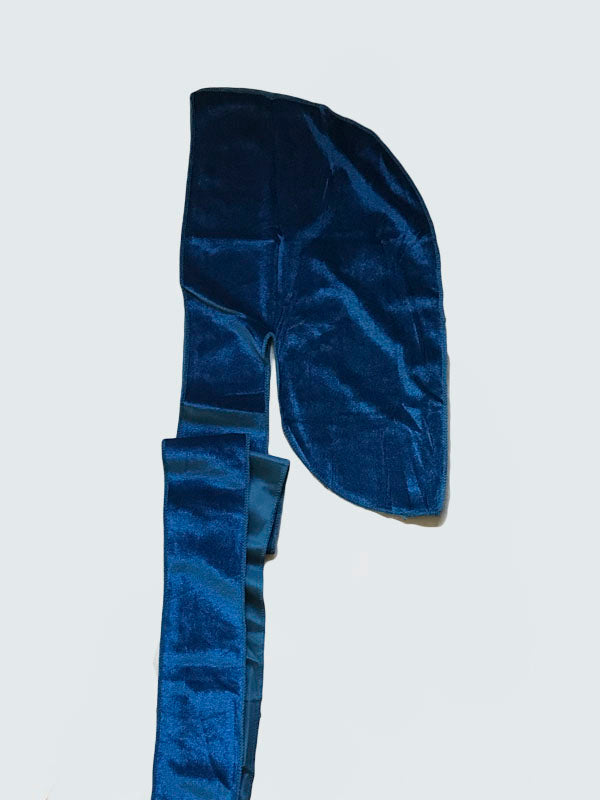 Ocean Blue Velvet Durag